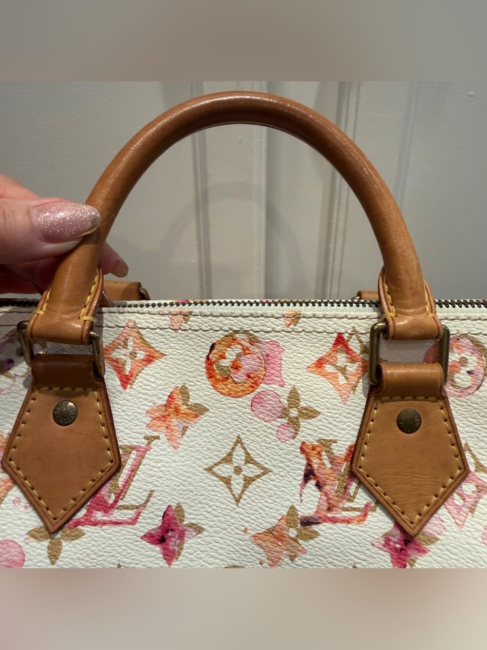 Louis Vuitton Limited Edition Monogram Watercolor Aquarelle Speedy 30 Bag COA - Picture 6 of 16